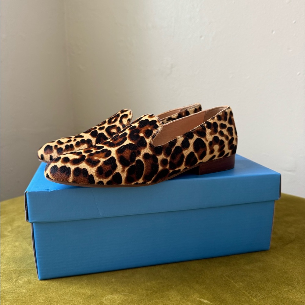 Jack Rogers Leopard Print Slip-On Loafers